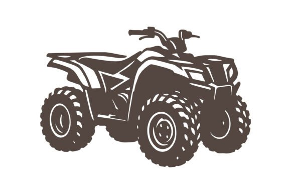 Quad Silhouette Vector Clipart Review