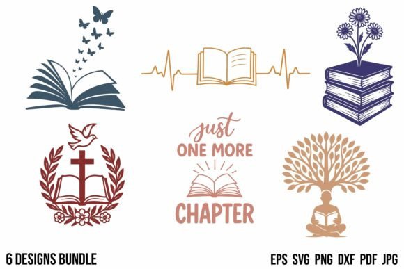 Retro Book SVG Clipart Bundle Review