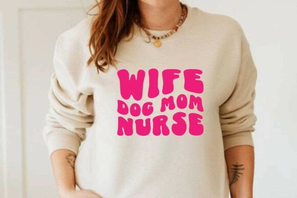 Wife Dog Mom Nurse Svg, Retro Nurse PNG Review